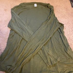 Old Navy Luxe Olive Green Long Sleeve Tee